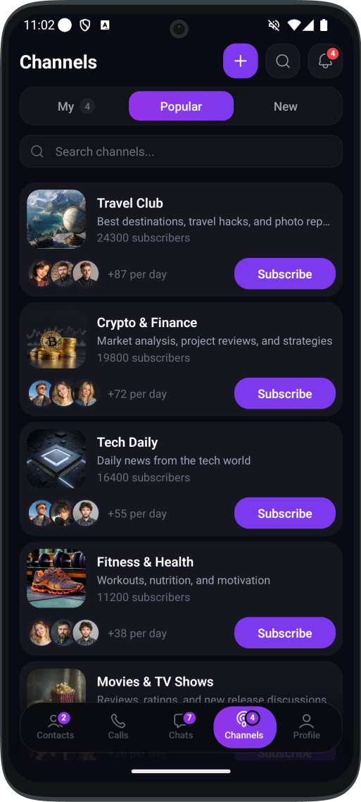 CHANNELS screenshot 2