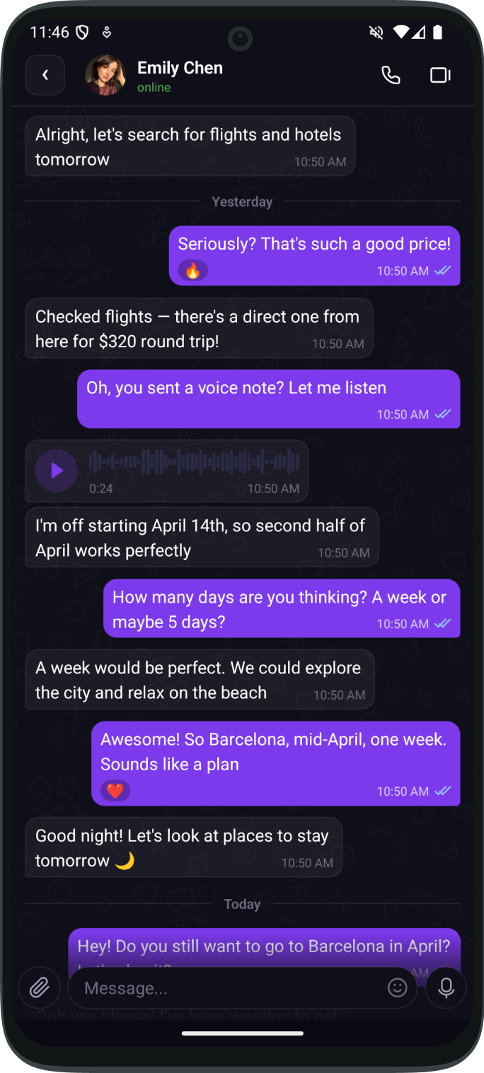 MESSAGING screenshot 2